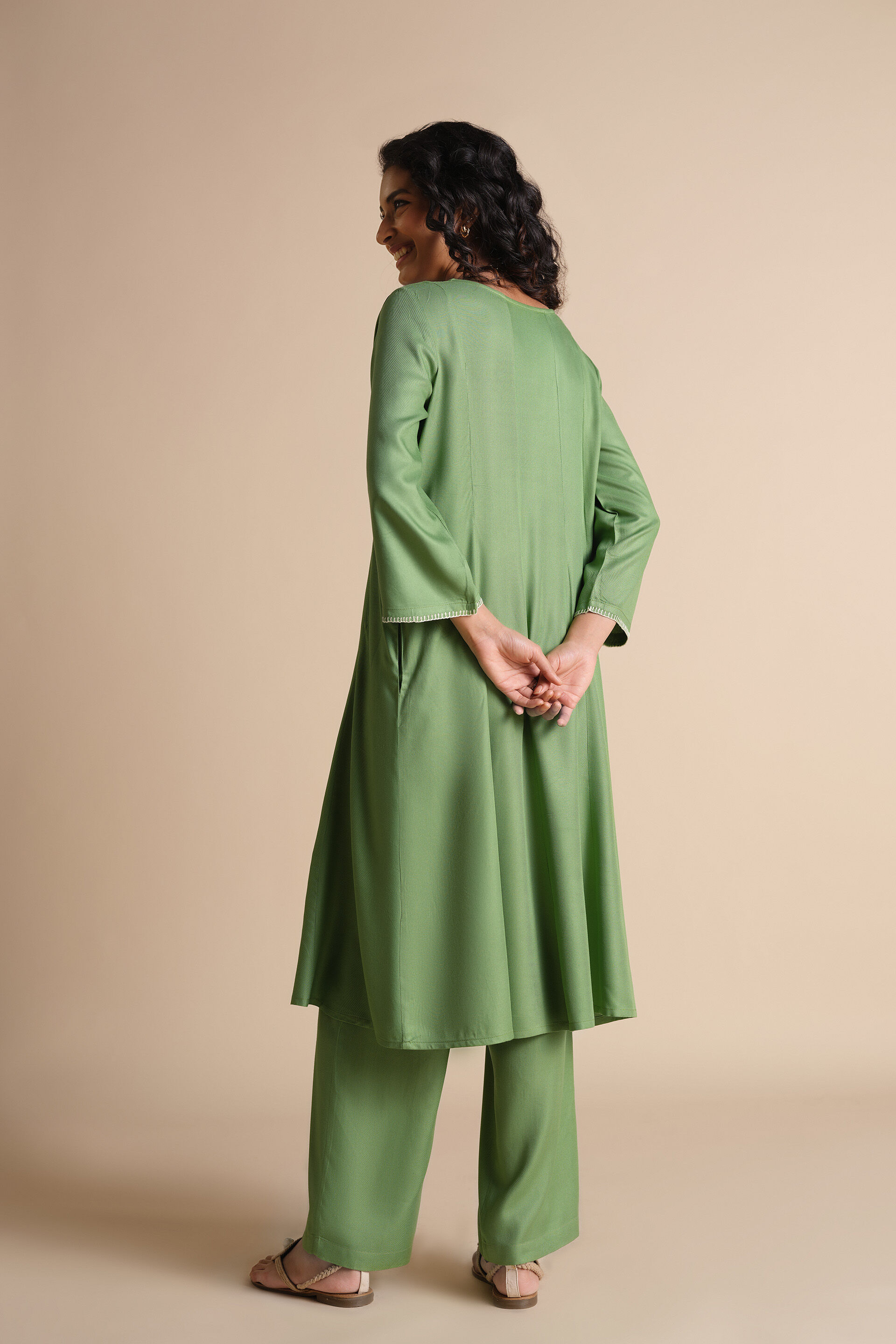 Kudrat Noor Kurta, Sage Green, image 4